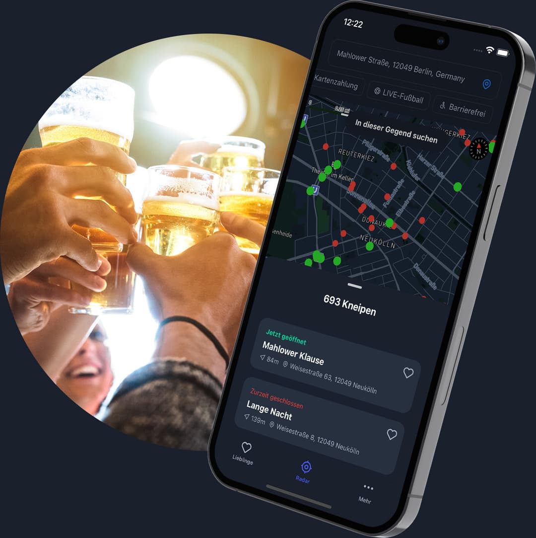 Kneipenradar Finde die besten Berliner Kneipen in deiner Nähe
